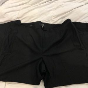 Talbots side zip black ankle dress pants